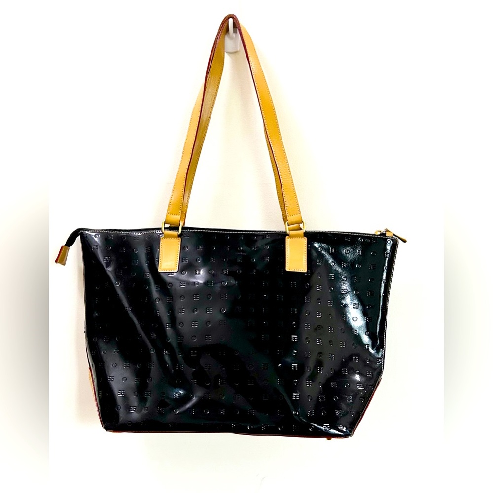 Arcadia Tote Black Patent Leather Tote